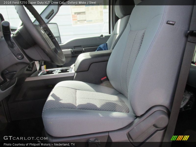 Oxford White / Steel 2016 Ford F250 Super Duty XLT Crew Cab