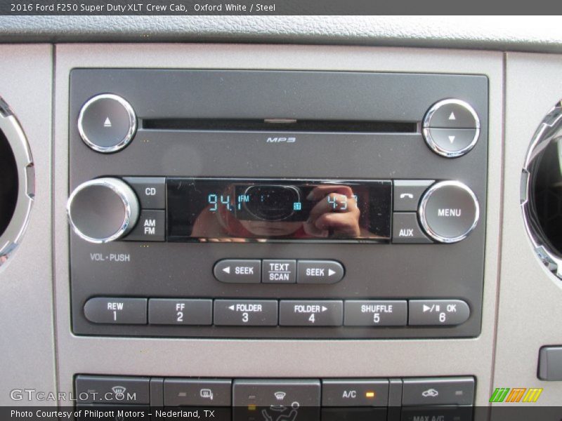 Oxford White / Steel 2016 Ford F250 Super Duty XLT Crew Cab