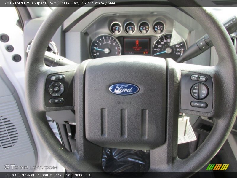 Oxford White / Steel 2016 Ford F250 Super Duty XLT Crew Cab