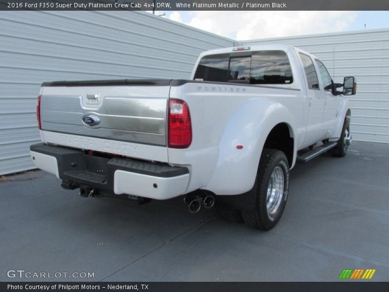  2016 F350 Super Duty Platinum Crew Cab 4x4 DRW White Platinum Metallic