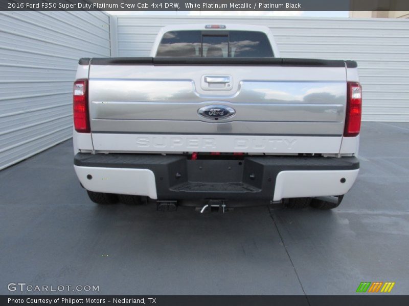  2016 F350 Super Duty Platinum Crew Cab 4x4 DRW White Platinum Metallic