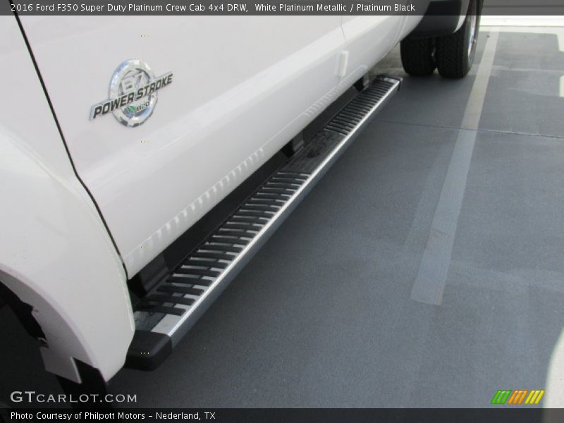 White Platinum Metallic / Platinum Black 2016 Ford F350 Super Duty Platinum Crew Cab 4x4 DRW