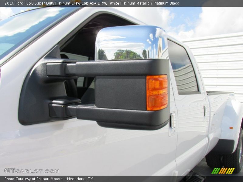 White Platinum Metallic / Platinum Black 2016 Ford F350 Super Duty Platinum Crew Cab 4x4 DRW