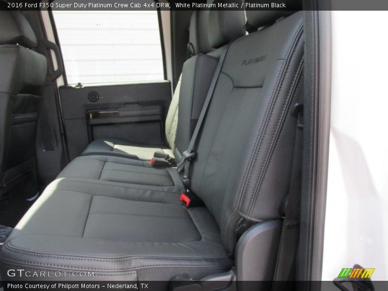 White Platinum Metallic / Platinum Black 2016 Ford F350 Super Duty Platinum Crew Cab 4x4 DRW