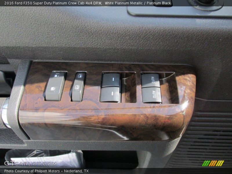 White Platinum Metallic / Platinum Black 2016 Ford F350 Super Duty Platinum Crew Cab 4x4 DRW