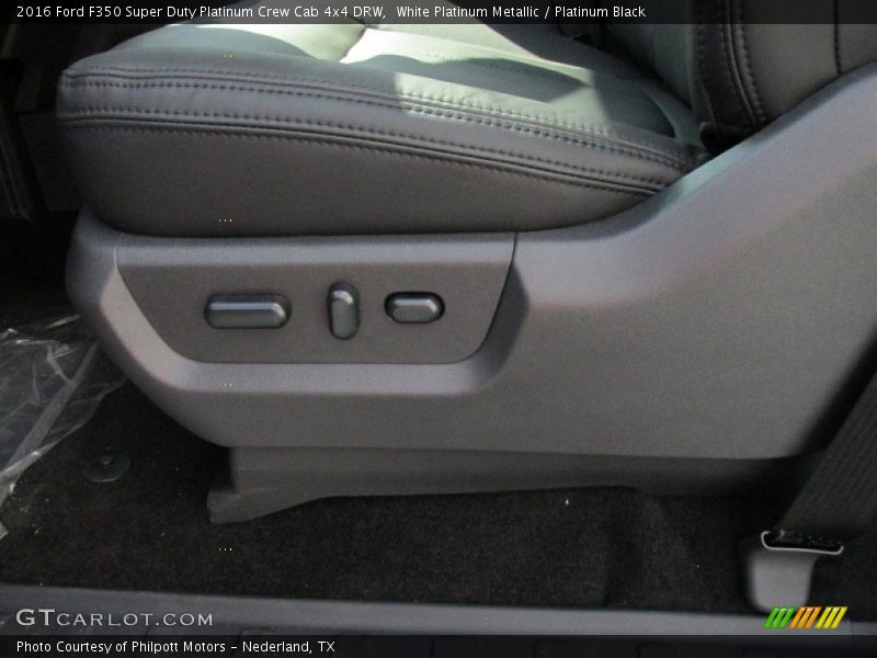 White Platinum Metallic / Platinum Black 2016 Ford F350 Super Duty Platinum Crew Cab 4x4 DRW