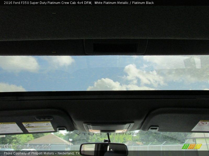 White Platinum Metallic / Platinum Black 2016 Ford F350 Super Duty Platinum Crew Cab 4x4 DRW