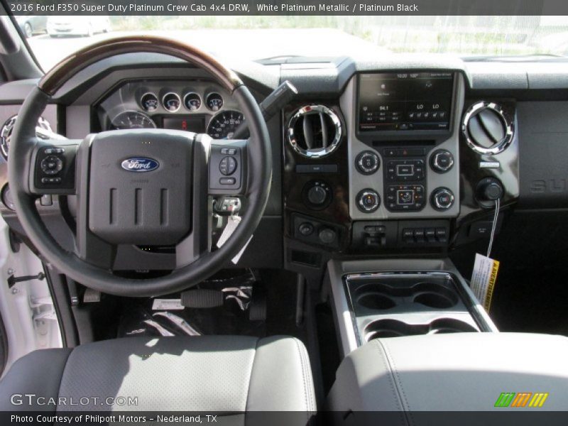 Dashboard of 2016 F350 Super Duty Platinum Crew Cab 4x4 DRW