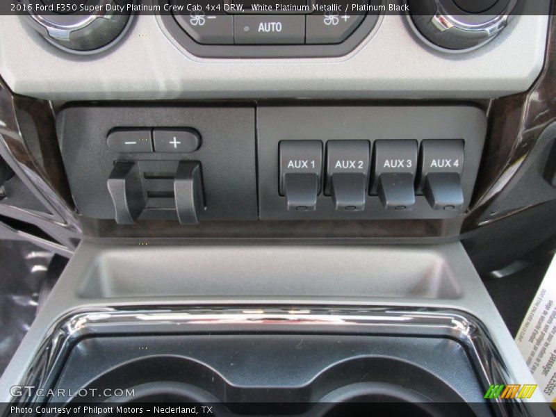 White Platinum Metallic / Platinum Black 2016 Ford F350 Super Duty Platinum Crew Cab 4x4 DRW