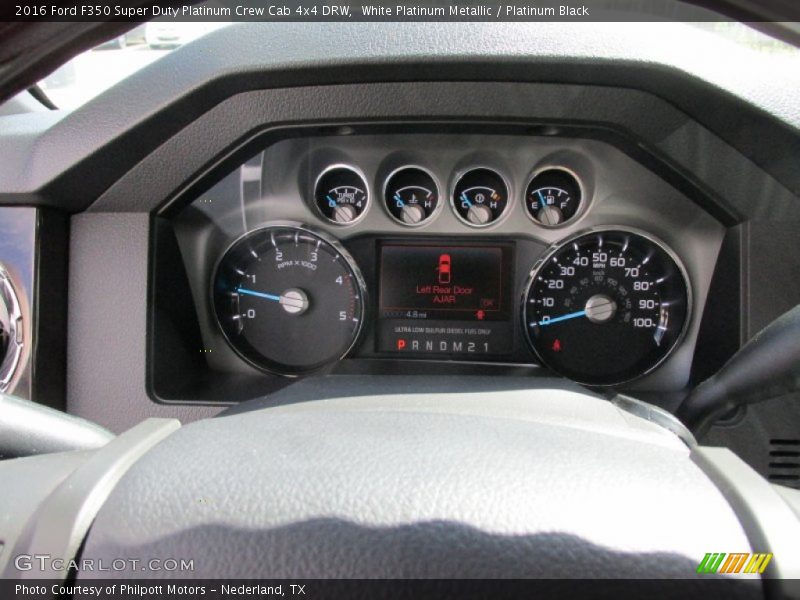  2016 F350 Super Duty Platinum Crew Cab 4x4 DRW Platinum Crew Cab 4x4 DRW Gauges