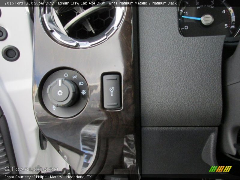 White Platinum Metallic / Platinum Black 2016 Ford F350 Super Duty Platinum Crew Cab 4x4 DRW
