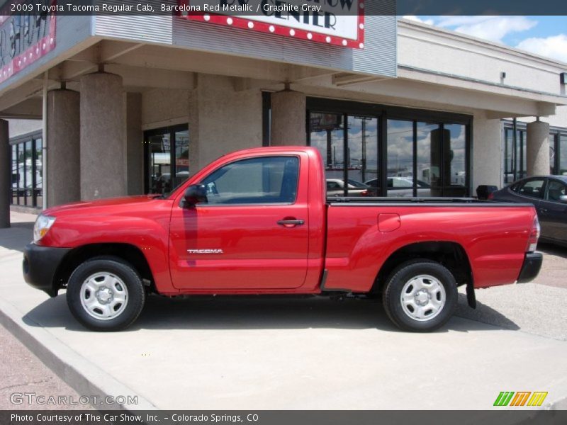 Barcelona Red Metallic / Graphite Gray 2009 Toyota Tacoma Regular Cab