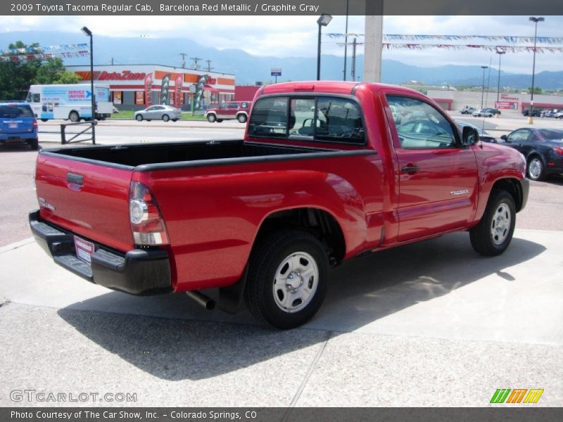 Barcelona Red Metallic / Graphite Gray 2009 Toyota Tacoma Regular Cab