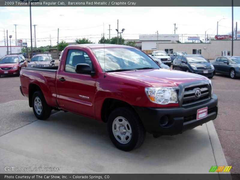 Barcelona Red Metallic / Graphite Gray 2009 Toyota Tacoma Regular Cab