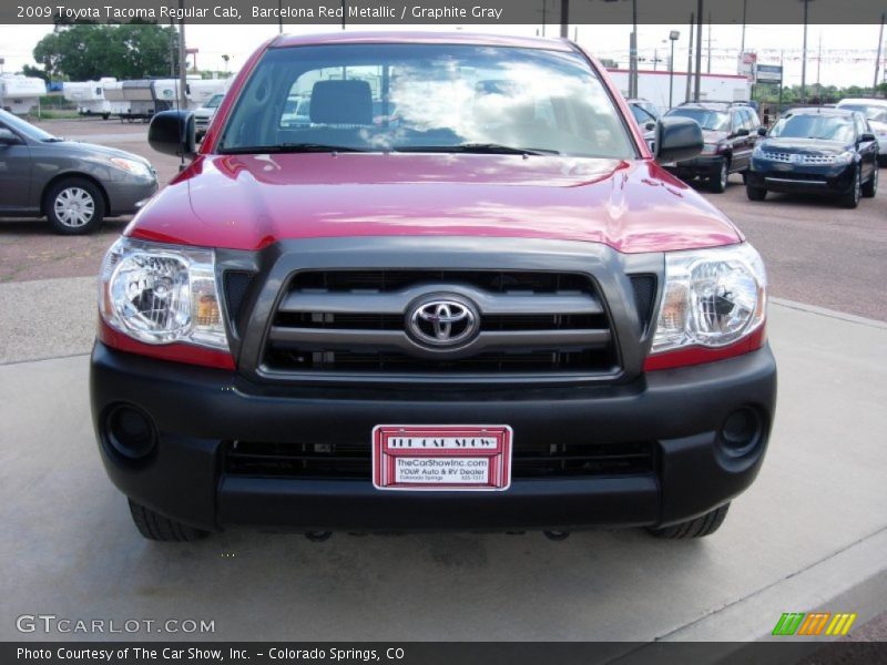 Barcelona Red Metallic / Graphite Gray 2009 Toyota Tacoma Regular Cab