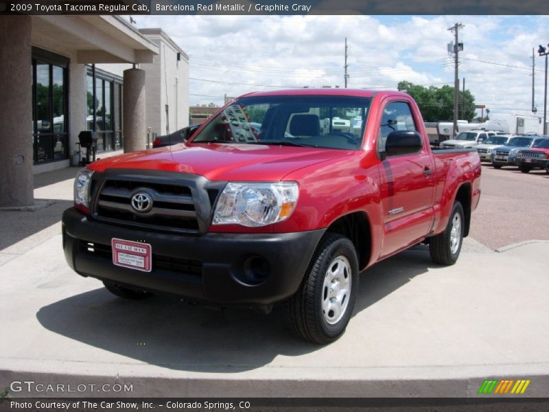 Barcelona Red Metallic / Graphite Gray 2009 Toyota Tacoma Regular Cab