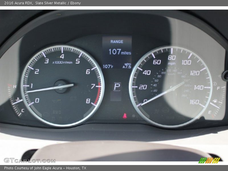 Slate Silver Metallic / Ebony 2016 Acura RDX