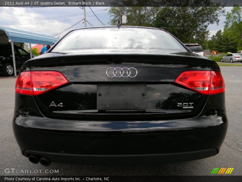 Brilliant Black / Black 2011 Audi A4 2.0T quattro Sedan