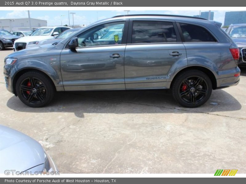 Daytona Gray Metallic / Black 2015 Audi Q7 3.0 Prestige quattro