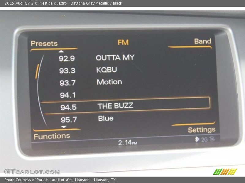 Daytona Gray Metallic / Black 2015 Audi Q7 3.0 Prestige quattro