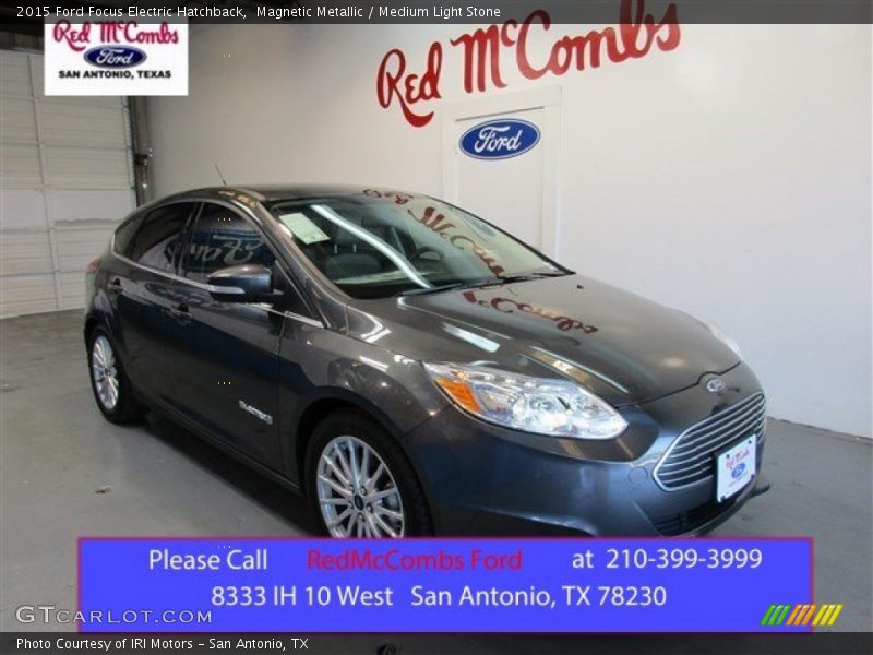 Magnetic Metallic / Medium Light Stone 2015 Ford Focus Electric Hatchback