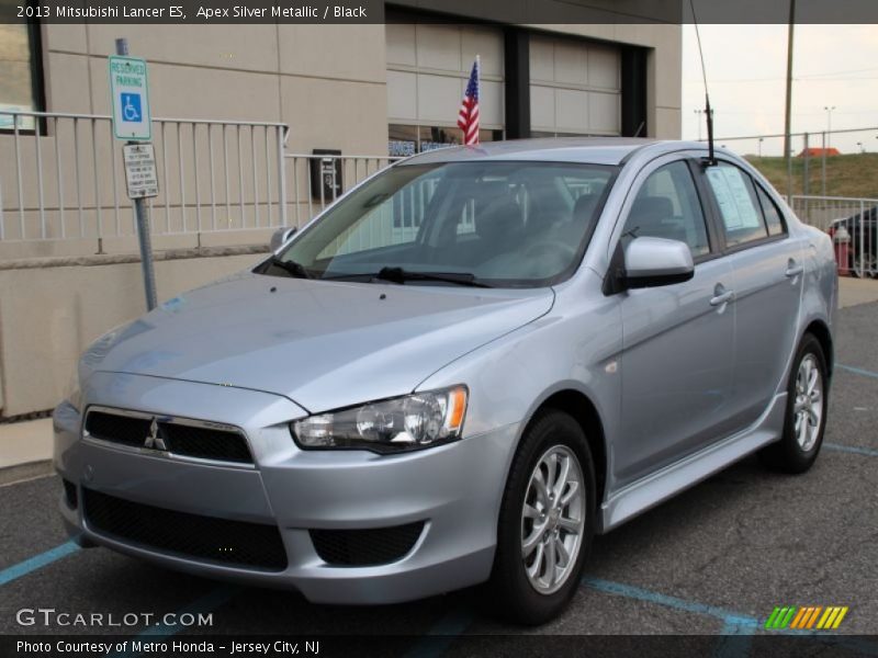 Apex Silver Metallic / Black 2013 Mitsubishi Lancer ES
