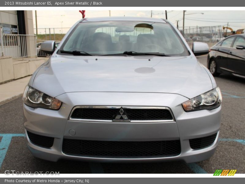 Apex Silver Metallic / Black 2013 Mitsubishi Lancer ES