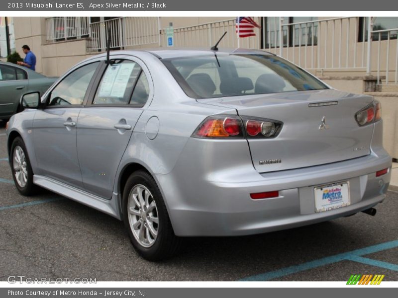 Apex Silver Metallic / Black 2013 Mitsubishi Lancer ES