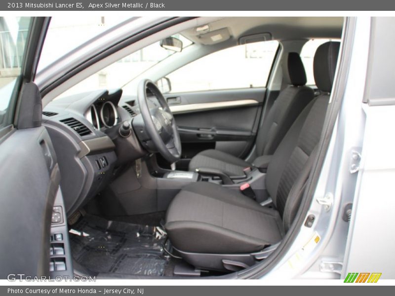Apex Silver Metallic / Black 2013 Mitsubishi Lancer ES