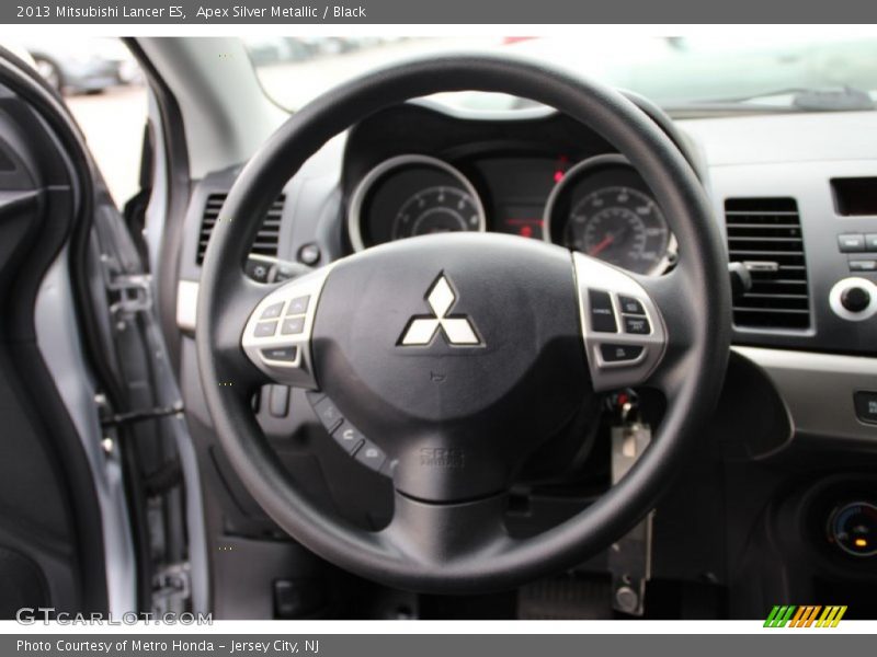 Apex Silver Metallic / Black 2013 Mitsubishi Lancer ES