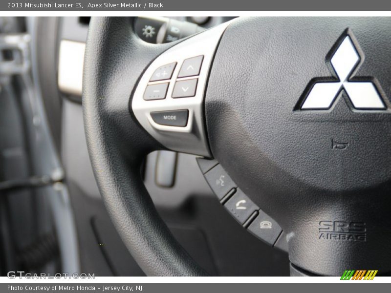 Apex Silver Metallic / Black 2013 Mitsubishi Lancer ES