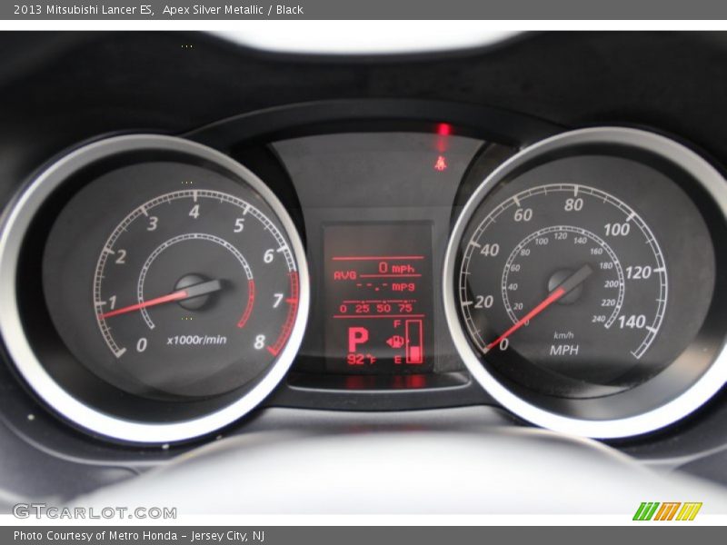 Apex Silver Metallic / Black 2013 Mitsubishi Lancer ES