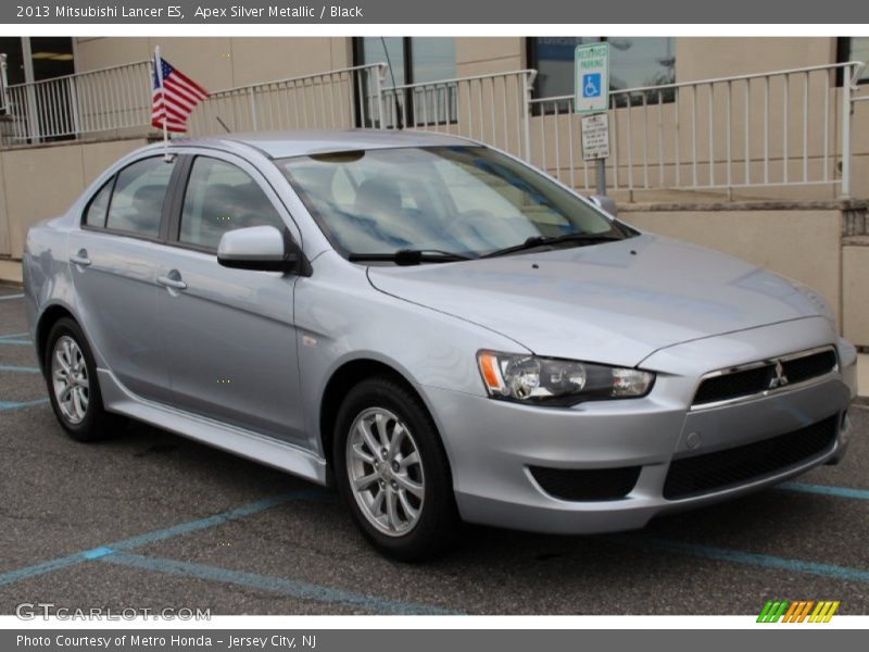 Apex Silver Metallic / Black 2013 Mitsubishi Lancer ES