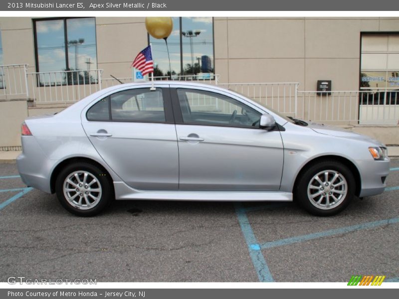 Apex Silver Metallic / Black 2013 Mitsubishi Lancer ES