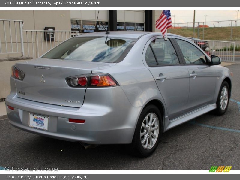 Apex Silver Metallic / Black 2013 Mitsubishi Lancer ES