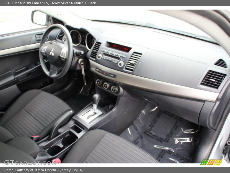 Apex Silver Metallic / Black 2013 Mitsubishi Lancer ES