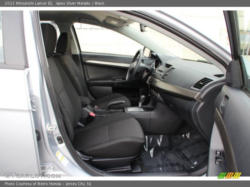 Apex Silver Metallic / Black 2013 Mitsubishi Lancer ES
