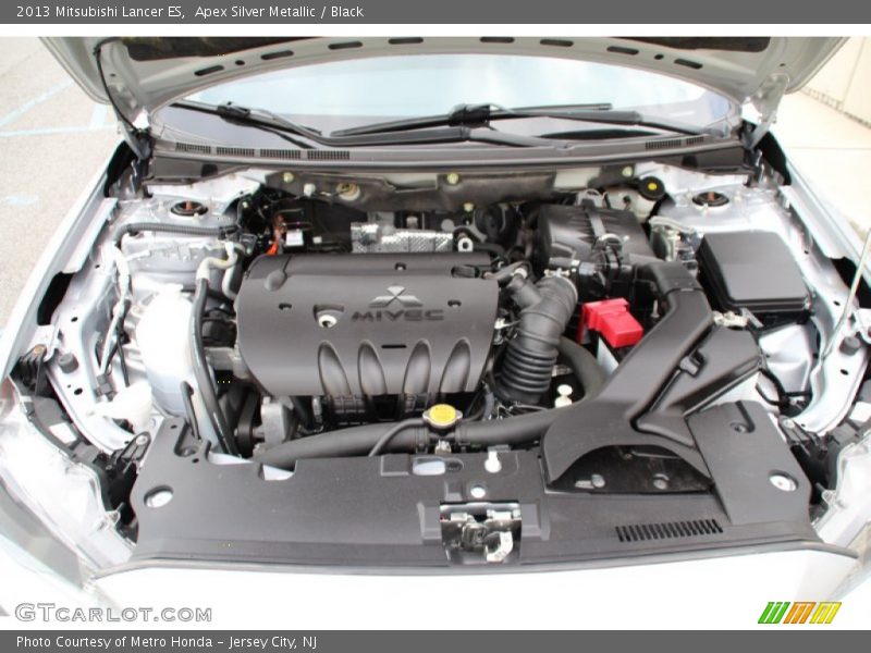 Apex Silver Metallic / Black 2013 Mitsubishi Lancer ES