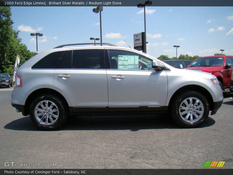 Brilliant Silver Metallic / Medium Light Stone 2009 Ford Edge Limited