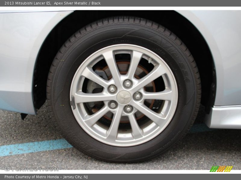 Apex Silver Metallic / Black 2013 Mitsubishi Lancer ES