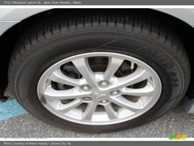 Apex Silver Metallic / Black 2013 Mitsubishi Lancer ES