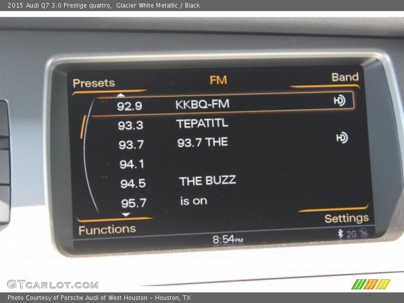 Glacier White Metallic / Black 2015 Audi Q7 3.0 Prestige quattro