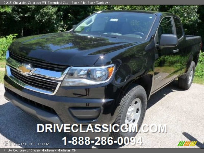 Black / Jet Black/Dark Ash 2015 Chevrolet Colorado WT Extended Cab