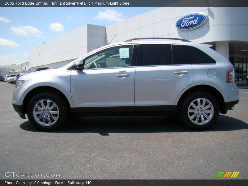 Brilliant Silver Metallic / Medium Light Stone 2009 Ford Edge Limited