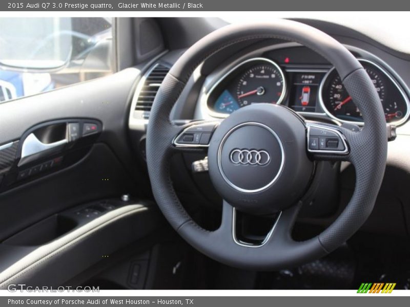 Glacier White Metallic / Black 2015 Audi Q7 3.0 Prestige quattro