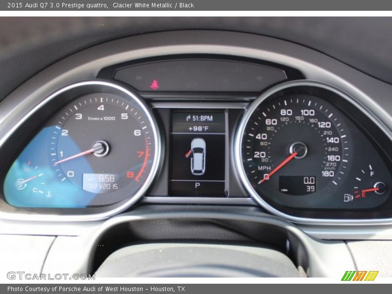 Glacier White Metallic / Black 2015 Audi Q7 3.0 Prestige quattro
