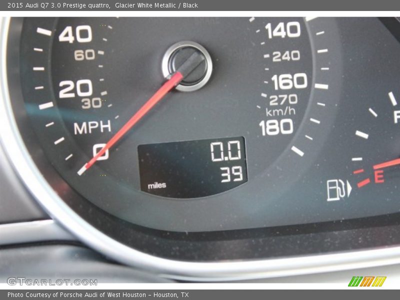 Glacier White Metallic / Black 2015 Audi Q7 3.0 Prestige quattro