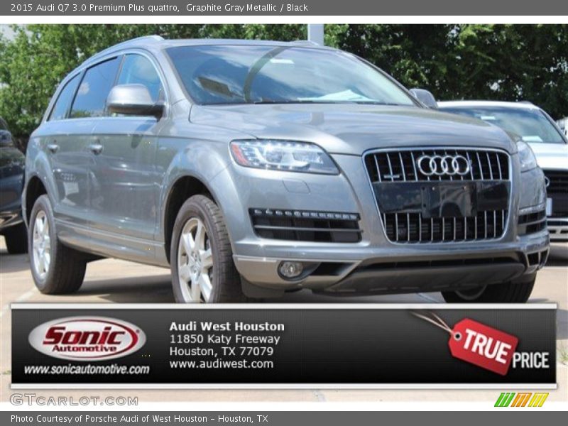 Graphite Gray Metallic / Black 2015 Audi Q7 3.0 Premium Plus quattro