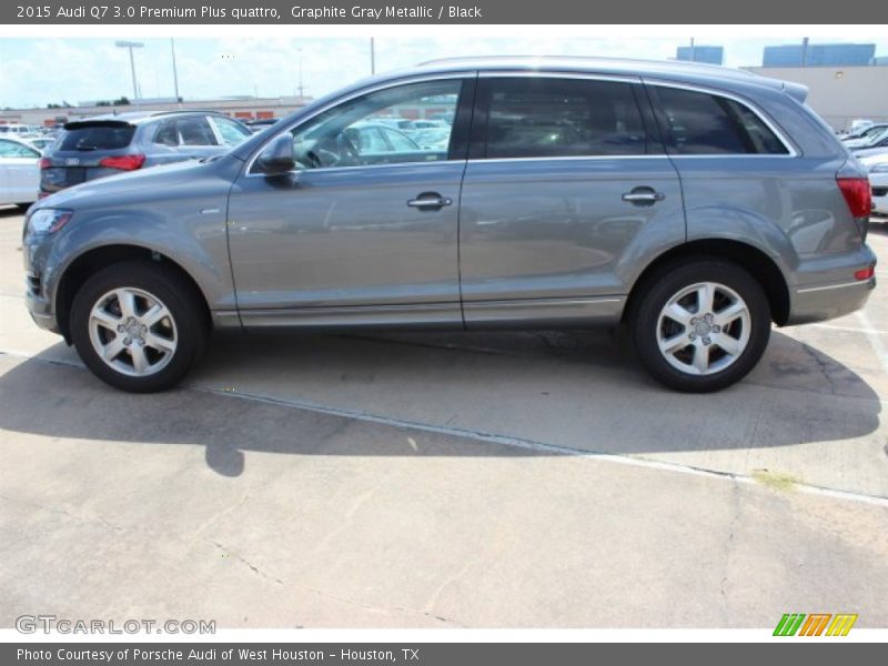 Graphite Gray Metallic / Black 2015 Audi Q7 3.0 Premium Plus quattro