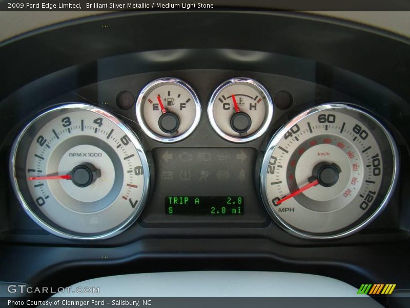 Brilliant Silver Metallic / Medium Light Stone 2009 Ford Edge Limited